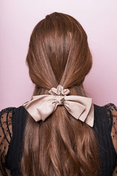 Elastic Funda Satin Bijuterie Nude